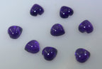 Amethyst 1PC Medium 9x9 MM Heart Cabochon Purple Splendid semi Precious Loose Gemstone