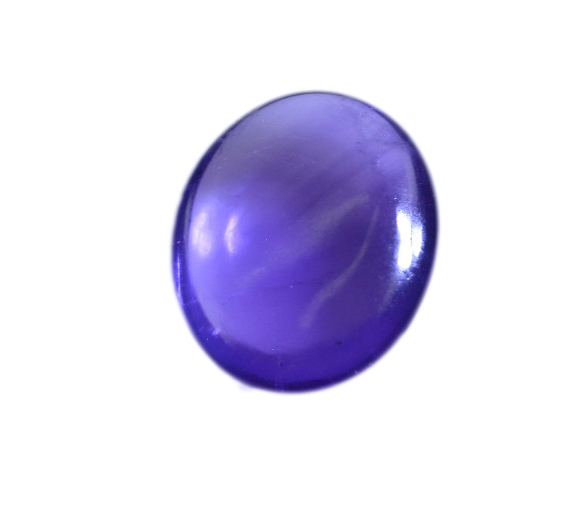 Amethyst 1PC Large 10x12 MM Oval Cabochon Purple Sparkling semi Precious Semi Precious Gemstone