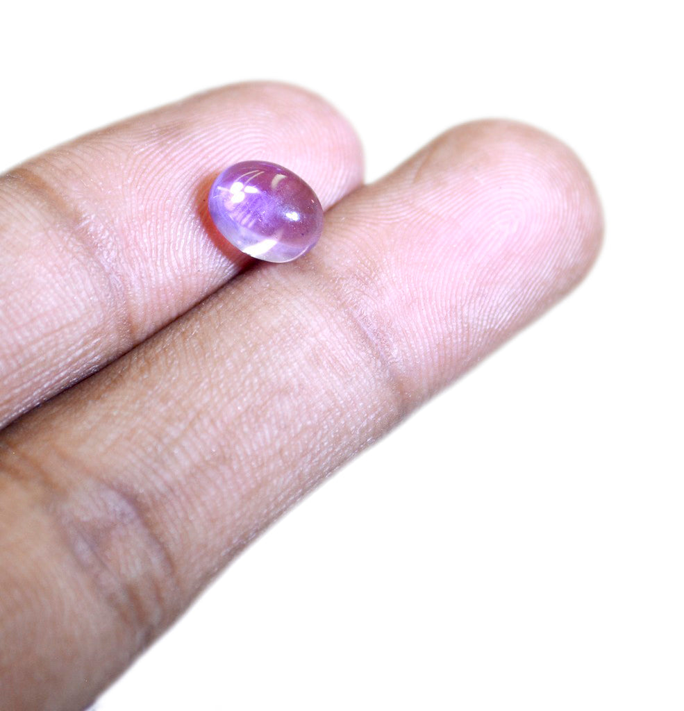 Amethyst 1PC Medium 8x10 MM Oval Cabochon Purple Pure semi Precious Loose Gems