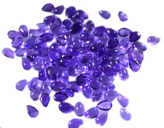 Amethyst 1PC Tiny 5x7 MM Pear Cabochon Purple Splendid semi Precious Loose Gemstone