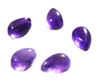 Amethyst 1PC Large 8x12 MM Pear Cabochon Purple Genuine semi Precious Loose Gemstones