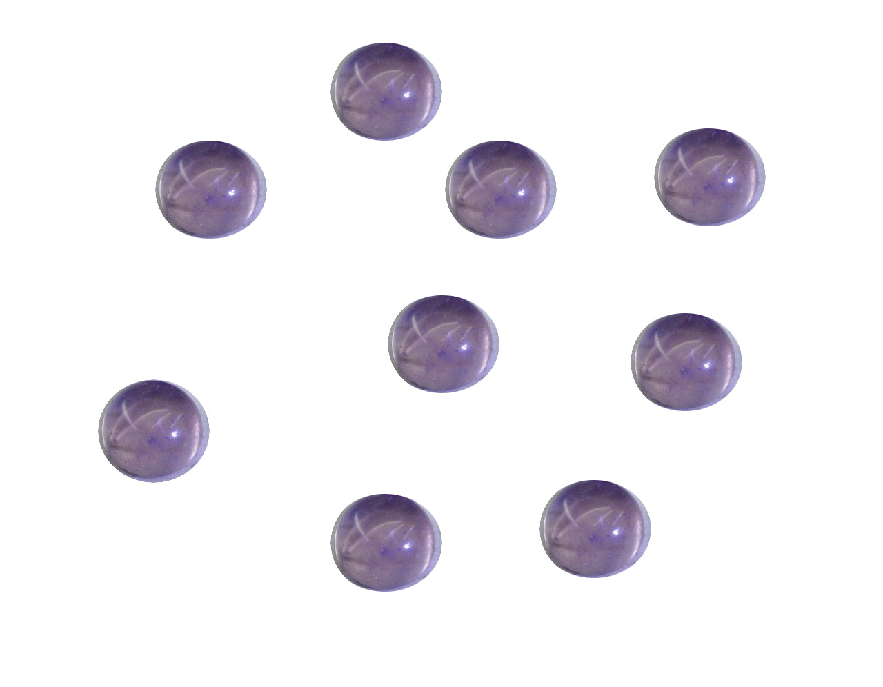Amethyst 1PC Tiny 6x6 MM Round Cabochon Purple Superior semi Precious Gems