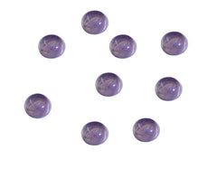 Amethyst 1PC Tiny 6x6 MM Round Cabochon Purple Superior semi Precious Gems