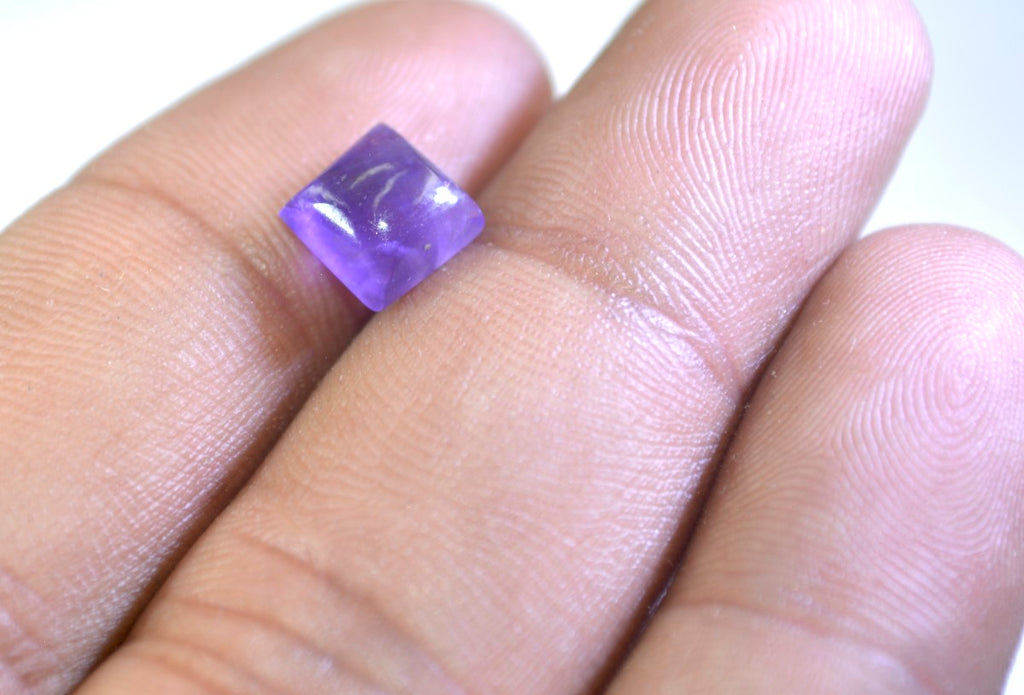Amethyst 10PC Tiny 3x3 MM Square Cabochon Purple Splendid semi Precious Loose Gemstone