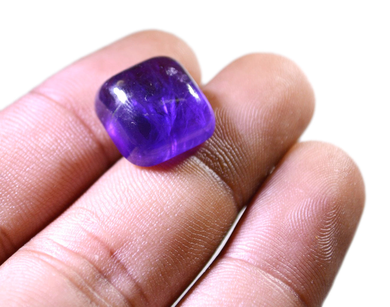Amethyst 1PC Small 8x8 MM Square Cabochon Purple High Quality semi Precious Loose Gems