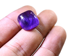 Amethyst 1PC Small 8x8 MM Square Cabochon Purple High Quality semi Precious Loose Gems