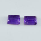 Amethyst 10PC Tiny 4x6 MM Emerald Cabochon Purple Fine semi Precious Gems