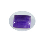 Amethyst 1PC Small 6x8 MM Emerald Cabochon Purple Natural semi Precious Loose Gemstone