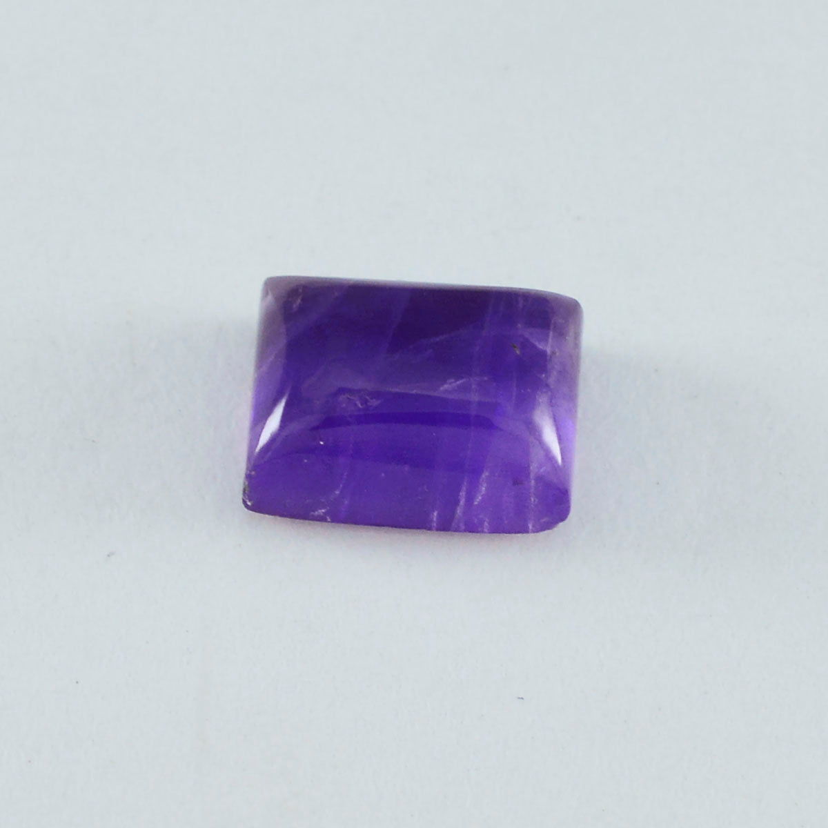 Amethyst 1PC Small 6x8 MM Emerald Cabochon Purple Natural semi Precious Loose Gemstone