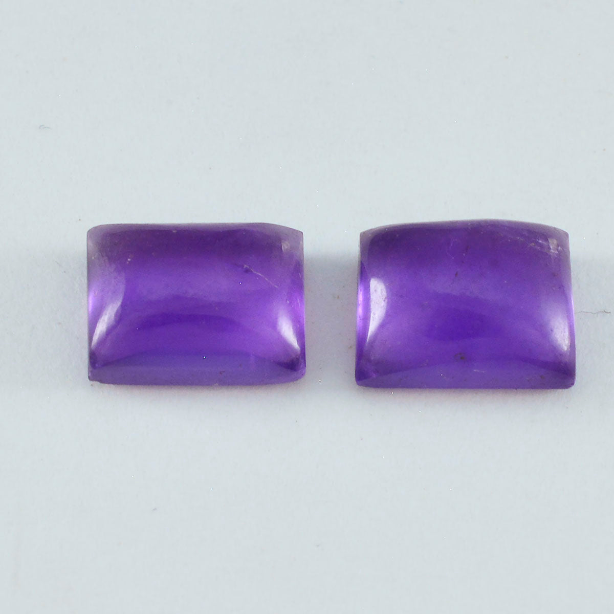 Amethyst 1PC Small 7x9 MM Emerald Cabochon Purple Superior semi Precious Semi Precious Gemstone