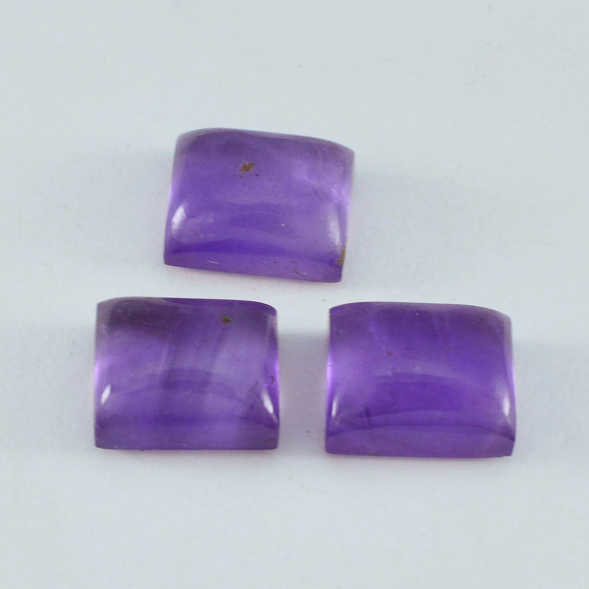 Amethyst 1PC Large 9x11 MM Emerald Cabochon Purple Brilliant semi Precious Loose Gems Главное изображение товара