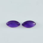 Amethyst 1PC Small 5x10 MM Marquise  Cabochon Purple Fine semi Precious Gems