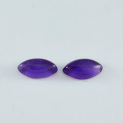 Amethyst 1PC Small 5x10 MM Marquise  Cabochon Purple Fine semi Precious Gems