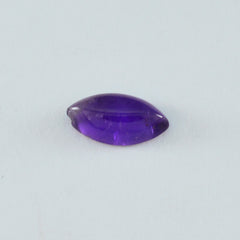 Amethyst 1PC Medium 7x14 MM Marquise  Cabochon Purple Natural semi Precious Loose Gemstone