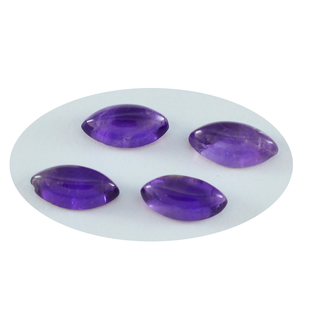 Amethyst 1PC Large 8x16 MM Marquise  Cabochon Purple Genuine semi Precious Loose Gemstones