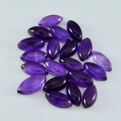 Amethyst 1PC Large 8x16 MM Marquise  Cabochon Purple Genuine semi Precious Loose Gemstones