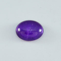 Amethyst 1PC Large 10x12 MM Oval Cabochon Purple Sparkling semi Precious Semi Precious Gemstone