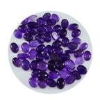 Amethyst 10PC Tiny 3x5 MM Oval Cabochon Purple Lustrous semi Precious Gems