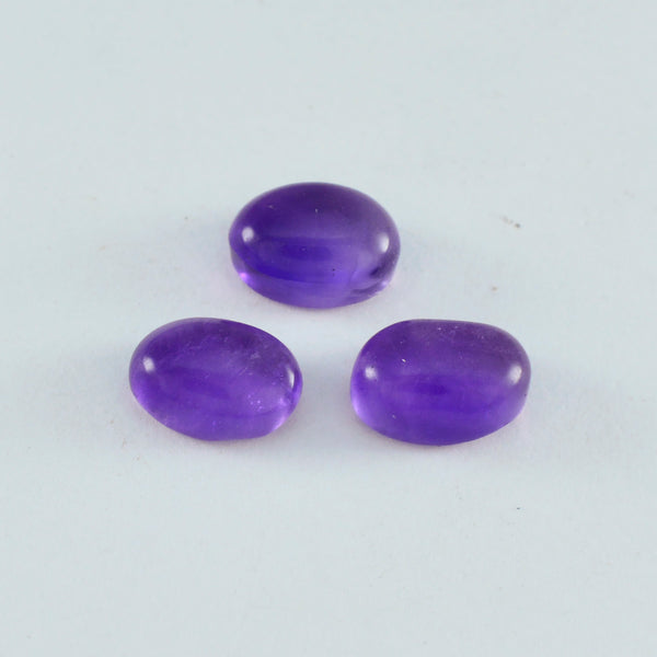 Amethyst 1PC Small 7x9 MM Oval Cabochon Purple Genuine semi Precious Precious Gemstone