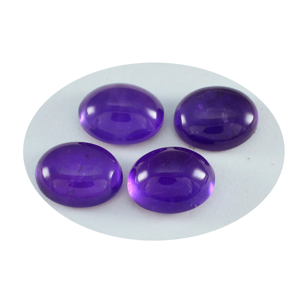 Amethyst 1PC Medium 8x10 MM Oval Cabochon Purple Pure semi Precious Loose Gems
