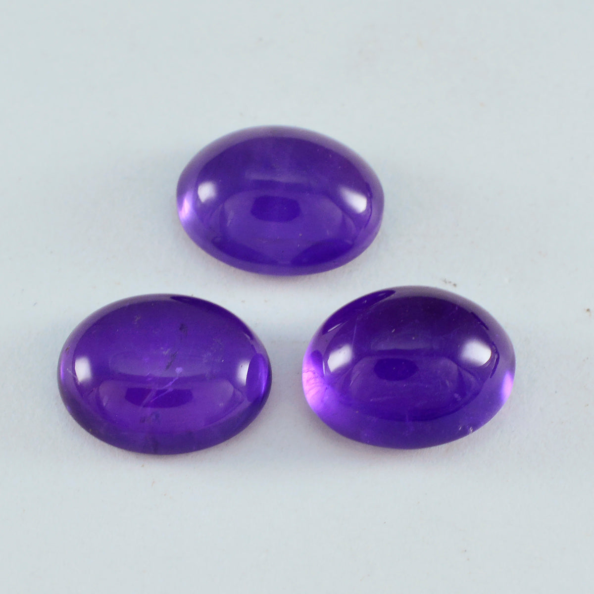 Amethyst 1PC Großer 10x12 MM Oval Cabochon Lila Funkelnder Halbedelstein Hauptbild