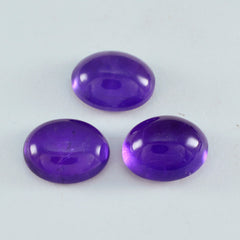 Amethyst 1PC Large 10x12 MM Oval Cabochon Purple Sparkling semi Precious Semi Precious Gemstone