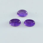 Amethyst 10PC Tiny 3x5 MM Oval Cabochon Purple Lustrous semi Precious Gems