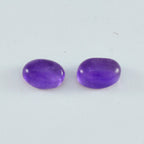 Amethyst 1PC Tiny 5x7 MM Oval Cabochon Purple Fine semi Precious Loose Gemstone