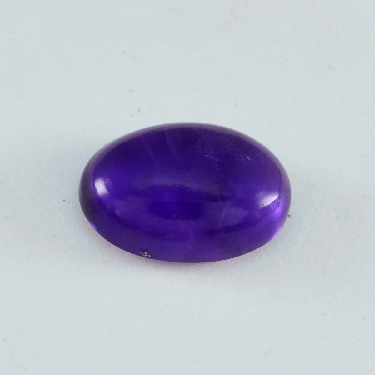 Amethyst 1PC Large 9x11 MM Oval Cabochon Purple Fiery semi Precious Loose Gemstone Main image