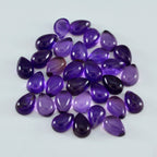 Amethyst 1PC Tiny 5x7 MM Pear Cabochon Purple Splendid semi Precious Loose Gemstone