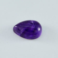 Amethyst 1PC Large 8x12 MM Pear Cabochon Purple Genuine semi Precious Loose Gemstones
