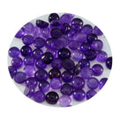 Amethyst 10PC Tiny 4x4 MM Round Cabochon Purple Natural semi Precious Semi Precious Gemstone