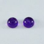 Amethyst 10PC Tiny 5x5 MM Round Cabochon Purple Genuine semi Precious Precious Gemstone
