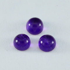 Amethyst 1PC Tiny 6x6 MM Round Cabochon Purple Superior semi Precious Gems