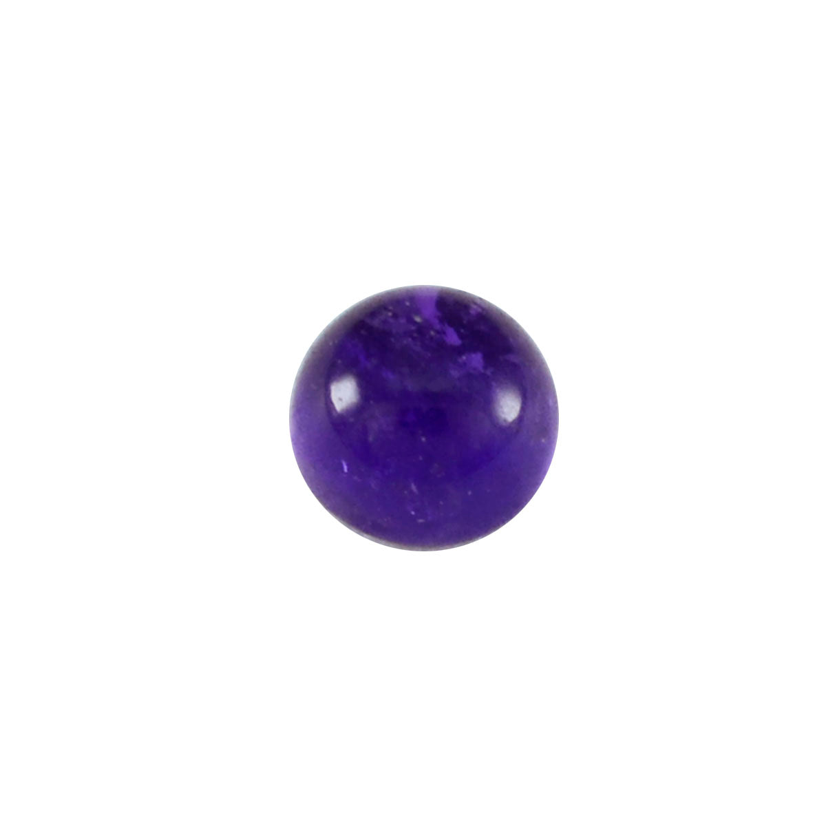 Amethyst 1PC Small 8x8 MM Round Cabochon Purple Fiery semi Precious Loose Gemstone Secondary image