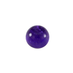 Amethyst 1PC Small 8x8 MM Round Cabochon Purple Fiery semi Precious Loose Gemstone