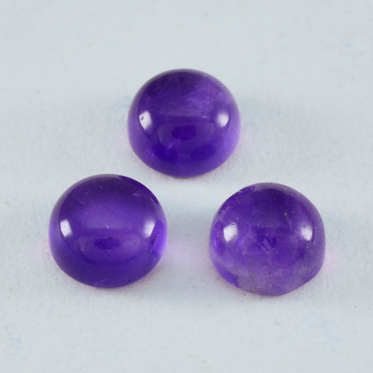 Amethyst 1PC Medium 9x9 MM Rund Cabochon Lila Brillant Halbedelsteine Lose Edelsteine Hauptbild