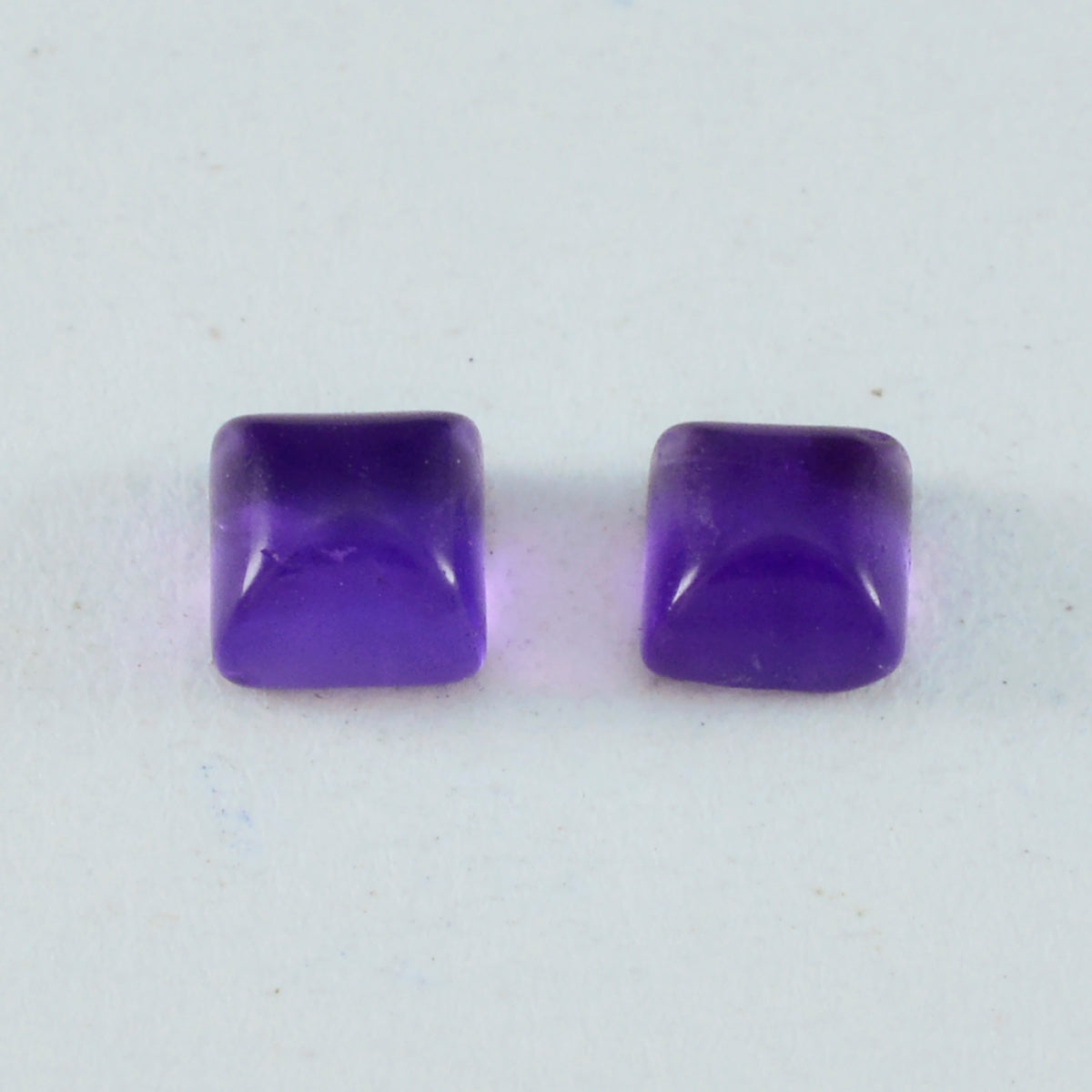 Amethyst 1PC Small 7x7 MM Square Cabochon Purple Fine semi Precious Gems Imagen principal del producto