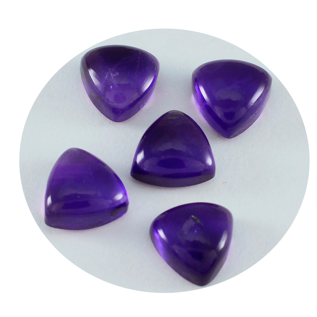 Amethyst 1PC Large 11x11 MM Triangle Cabochon Purple Polished semi Precious Loose Gemstones