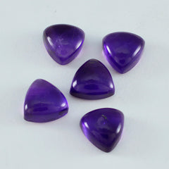 Amethyst 1PC Large 11x11 MM Triangle Cabochon Purple Polished semi Precious Loose Gemstones