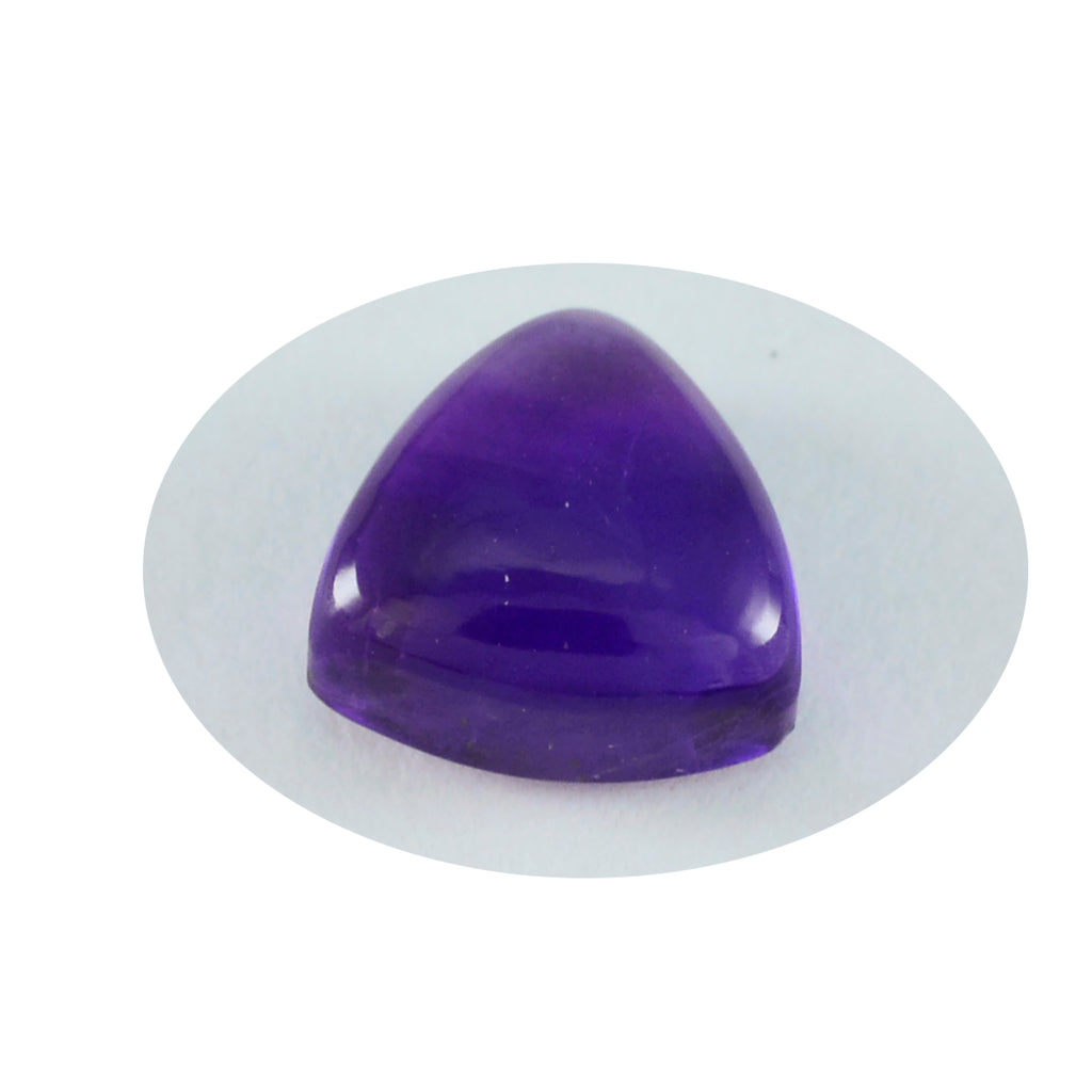 Amethyst 1PC Medium 9x9 MM Triangle Cabochon Purple Brilliant semi Precious Loose Gems