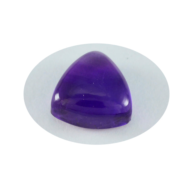 Amethyst 1PC Medium 9x9 MM Triangle Cabochon Purple Brilliant semi Precious Loose Gems