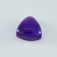 Amethyst 1PC Medium 9x9 MM Triangle Cabochon Purple Brilliant semi Precious Loose Gems