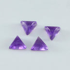 Amethyst 10PC Tiny 5x5 MM Triangle Cabochon Purple Genuine semi Precious Loose Gemstones