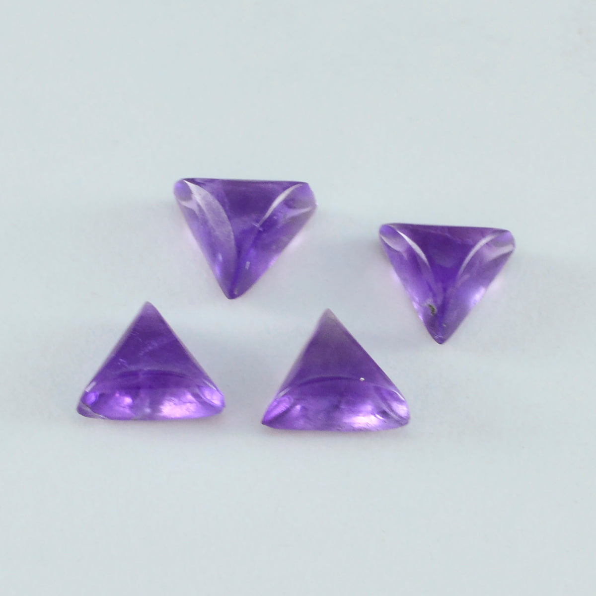 Amethyst 10PC Tiny 5x5 MM Triangle Cabochon Purple Genuine semi Precious Loose Gemstones