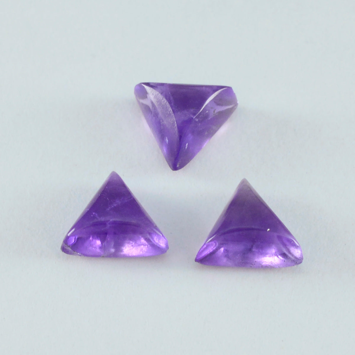 Amethyst 1PC Tiny 6x6 MM Triangle Cabochon Purple Superior semi Precious Semi Precious Gemstone Image principale du produit