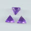 Amethyst 1PC Tiny 6x6 MM Triangle Cabochon Purple Superior semi Precious Semi Precious Gemstone