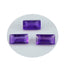 Amethyst 1PC Medium 7x14 MM Baguette Faceted Purple Lustrous Semi Precious Loose Gemstone