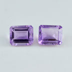 Amethyst 1PC Chunky 12x16 MM Emerald Faceted Purple Splendid Semi Precious Gems