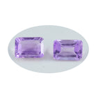Amethyst 1PC Tiny 4x6 MM Emerald Faceted Purple Shine Semi Precious Loose Gems